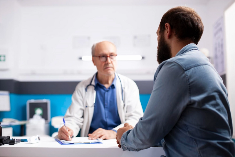 Man smiling